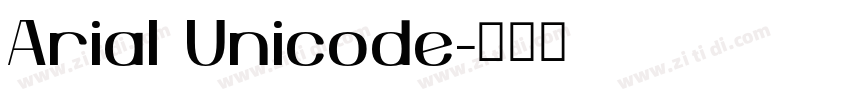 Arial Unicode字体转换